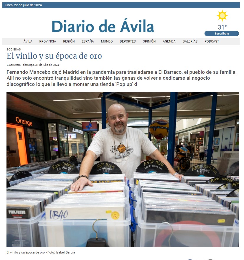 Tiendas De Discos De Vinilo En Ávila